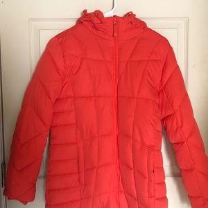 Jacket coral orange color